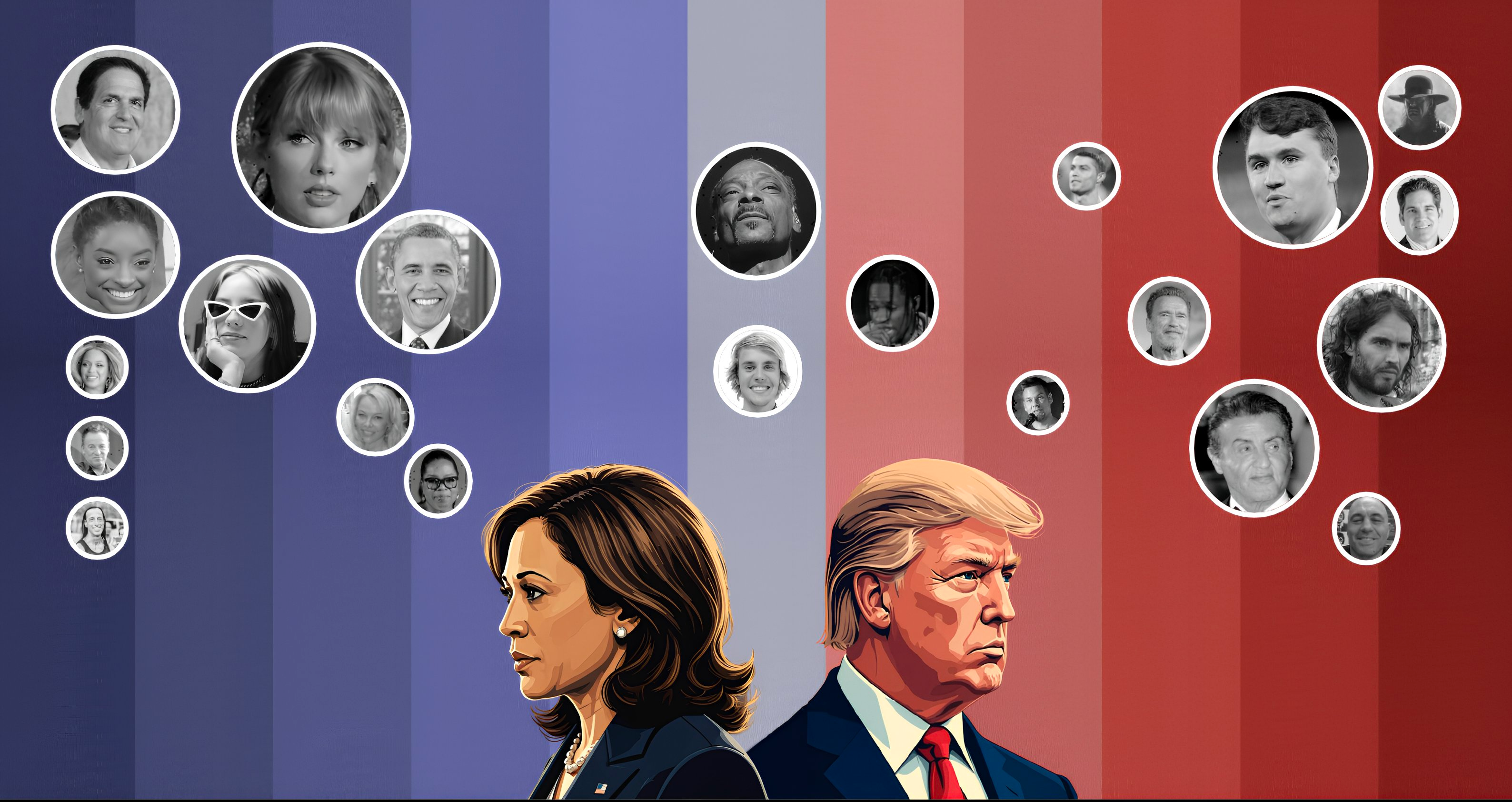 A Data-Driven Look into Trump & Kamala Fans' Instagram Networks